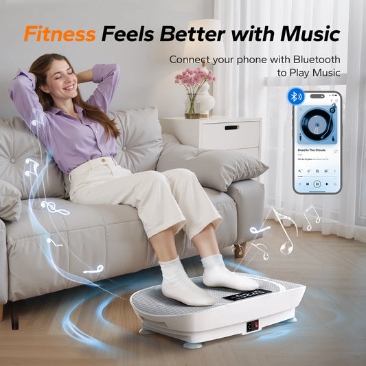 MERACH Vibration Plate CV30 Exercise Machine Whole Body Workout Power Vibrate Fitness Platform Vibration Weight Loss&Shaping