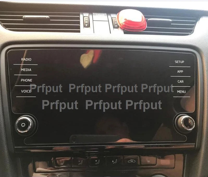 PET screen protector for Skoda infotainment system Amundsen Octavia 8inch car navigation screen