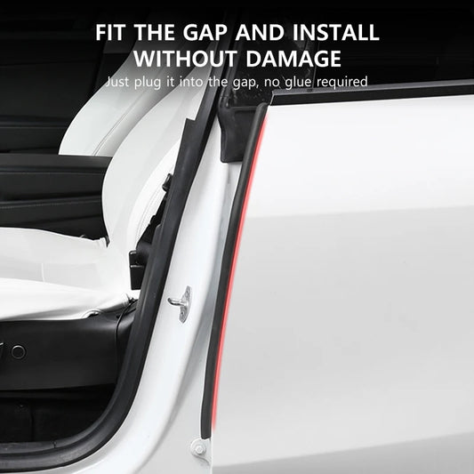 NovaAcc Noise Reduction Sealing Strip For Tesla Model Y 3 Front Rear Door Instrument Panel Trunk Waterproof Dustproof Rubber