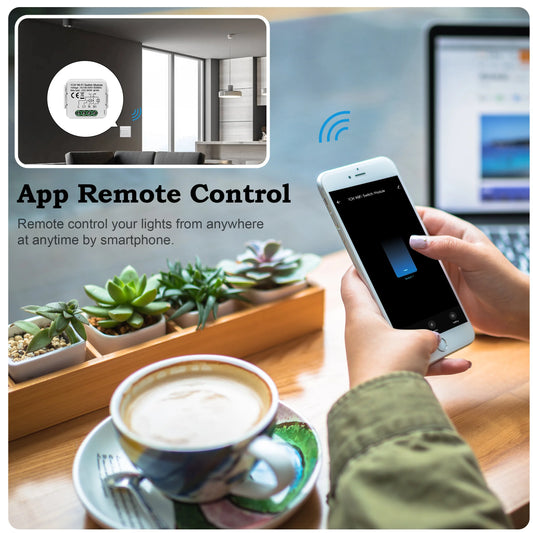 GIRIER Wifi Smart Switch Module Smart Life App Remote Control DIY Smart Light Switches 16A Works with Alice Google Home Alexa