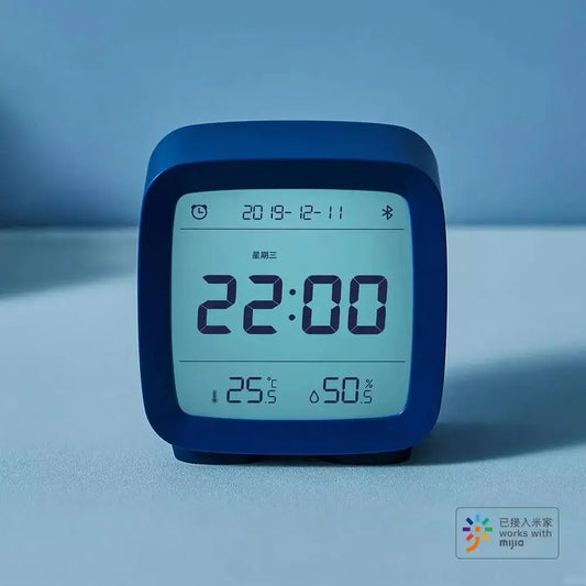 Qingping Bluetooth Digital Thermometer Temperature Humidity Monitoring Night Light Alarm Clock Work With Mijia App 3colors