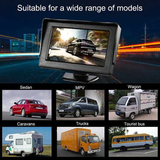 Easy Installation 4.3Inch or Rear View Camera Monitor Screen Reversing Camera for Car Parking Parking System Camera for Vehicle