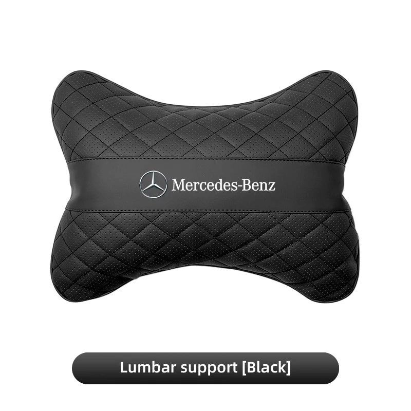 Car Seat Head Support Cushion Lumbar Pillow Interior Accessories For Mercedes Benz AMG Smart W205 C300 W203 W206 W108 W124 W126