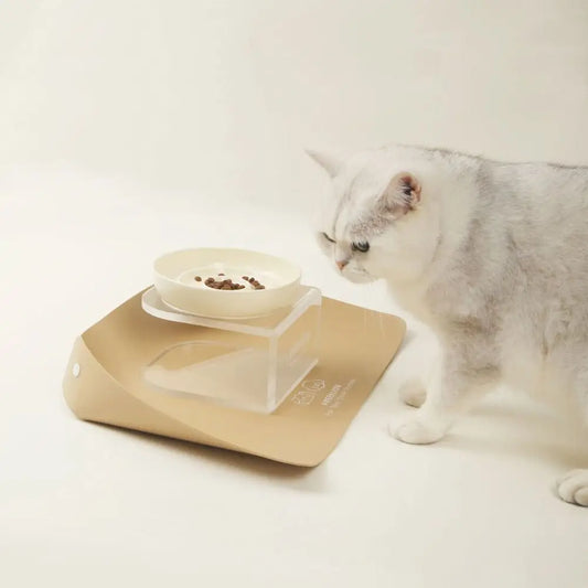 Pet Supplies PU Leather Pet Anti Spill Placemat Waterproof Oil Resistant Cat Bowl Mat Anti Slip Dog Food Pad Kitten