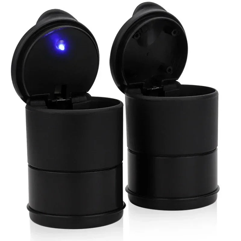 Portable Car LED Ashtray Garbage Storage Cup Cigarette Ashtray Holder Auto Interior Accessories Car LED Ash Tray Container