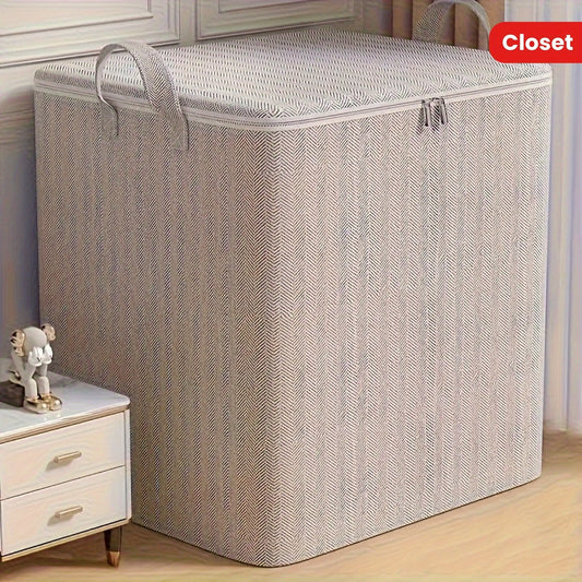 Extra Large Storage Box with Lid Modern Space Saving Design Durable for Clothes Bedding Home Organization Wardrobe Moving