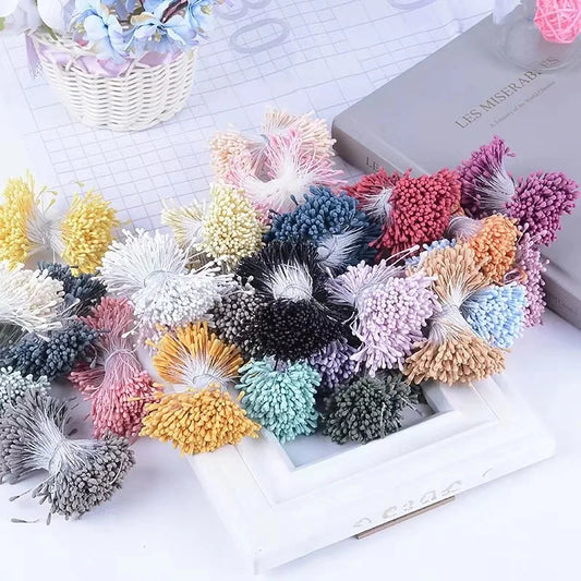 400/800pcs Flowers Stamen 55mm DIY Artificial Flowers Wreath For Wedding Party Home Decor Flower Core Stamen Flower Accessories