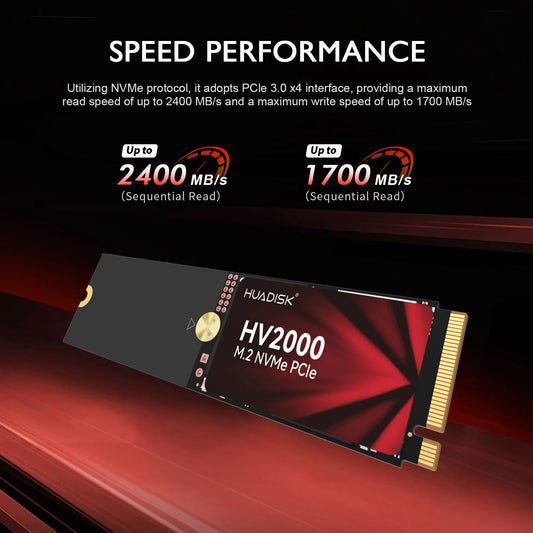 HUADISK 2IN1 2242 2280 NVMe M2 SSD 128GB 256GB 512GB 1TB M.2 PCIe3.0X4 Internal Solid State Drive NVMe HD DISK for DIY PC Laptop