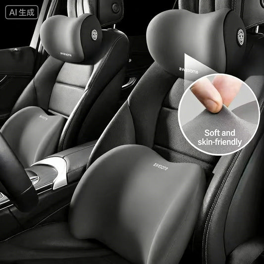 Universal Car Seat Headrest Neck Pillow, 3D Ergonomic Travel Neck Rest, Soft Fluffy Comfortable Neck Support, Neck Protection