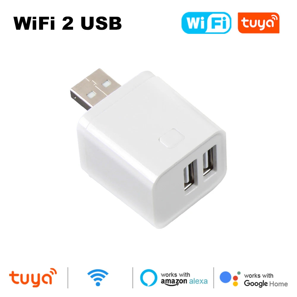 Tuya WiFi Smart USB Hub USB Micro Adapter 5V WiFi Mini USB Power Adapter APP Remote Control Voice Control For Alexa Google Home