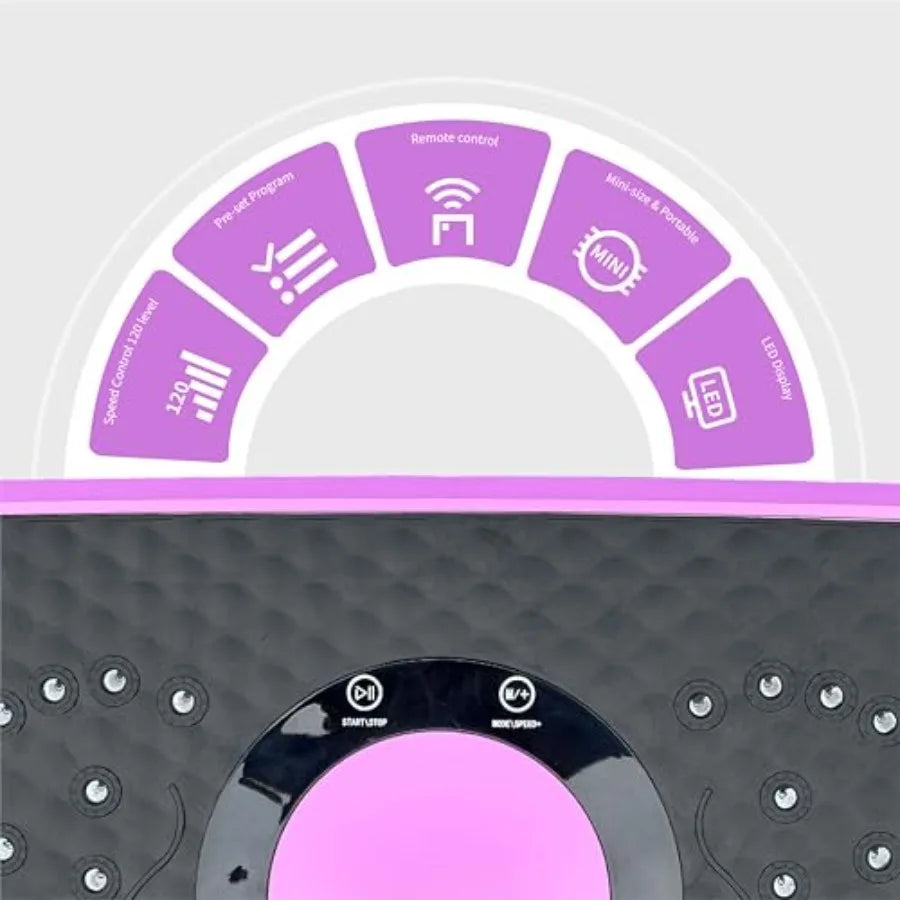 Silent Vibration Platform for Unisex Fitness Massage 10-Frequency Weight Loss Fat Burner Body Shaking Machine with Adjustable I