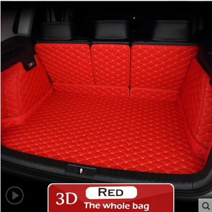 Leather Car Trunk Mat For Tesla Model 3 2019 Cargo Liner Accessories Interior Boot