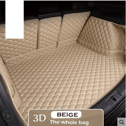 Leather Car Trunk Mat For Tesla Model 3 2019 Cargo Liner Accessories Interior Boot