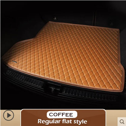 Leather Car Trunk Mat For Tesla Model 3 2019 Cargo Liner Accessories Interior Boot