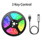 RGB Led Strip Light Bluetooth App Control 5V USB Led Tape Flexible Ribbon Diode Tape for TV Backlight Room Decoration