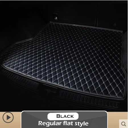 Leather Car Trunk Mat For Tesla Model 3 2019 Cargo Liner Accessories Interior Boot