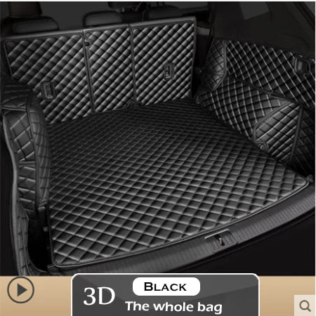 Leather Car Trunk Mat For Tesla Model 3 2019 Cargo Liner Accessories Interior Boot