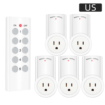 Smart Socket RF 433mhz Wireless Remote Control Outlet Adaptor Wall Electrical Switch Home Lamp For Smart Home EU UK US FR Plug