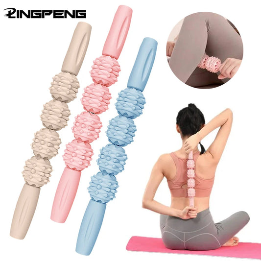 Muscle Roller Stick Handheld Fascia Tool, Body Roller for Muscles Deep Tissue, Massage Stick Roller for Shin Splints, Back,Thigh
