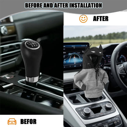Bat Gear Shift Gearbox Cover Case Man Hooded Change Lever Sweatshirt Gear Shift Knob Cover Hoodie For Car Gear