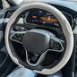 Steering Size 36-38cm Universal Non-slip Round Breathable leather Car Steering Wheel Cover Protector Suitable Auto Accessories