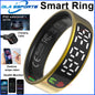 2026 Smart Ring Men Women LED Display Screen Heart Rate Blood Oxygen Monitor 5ATM Waterproof Multi Sports Mode Gifts For Android