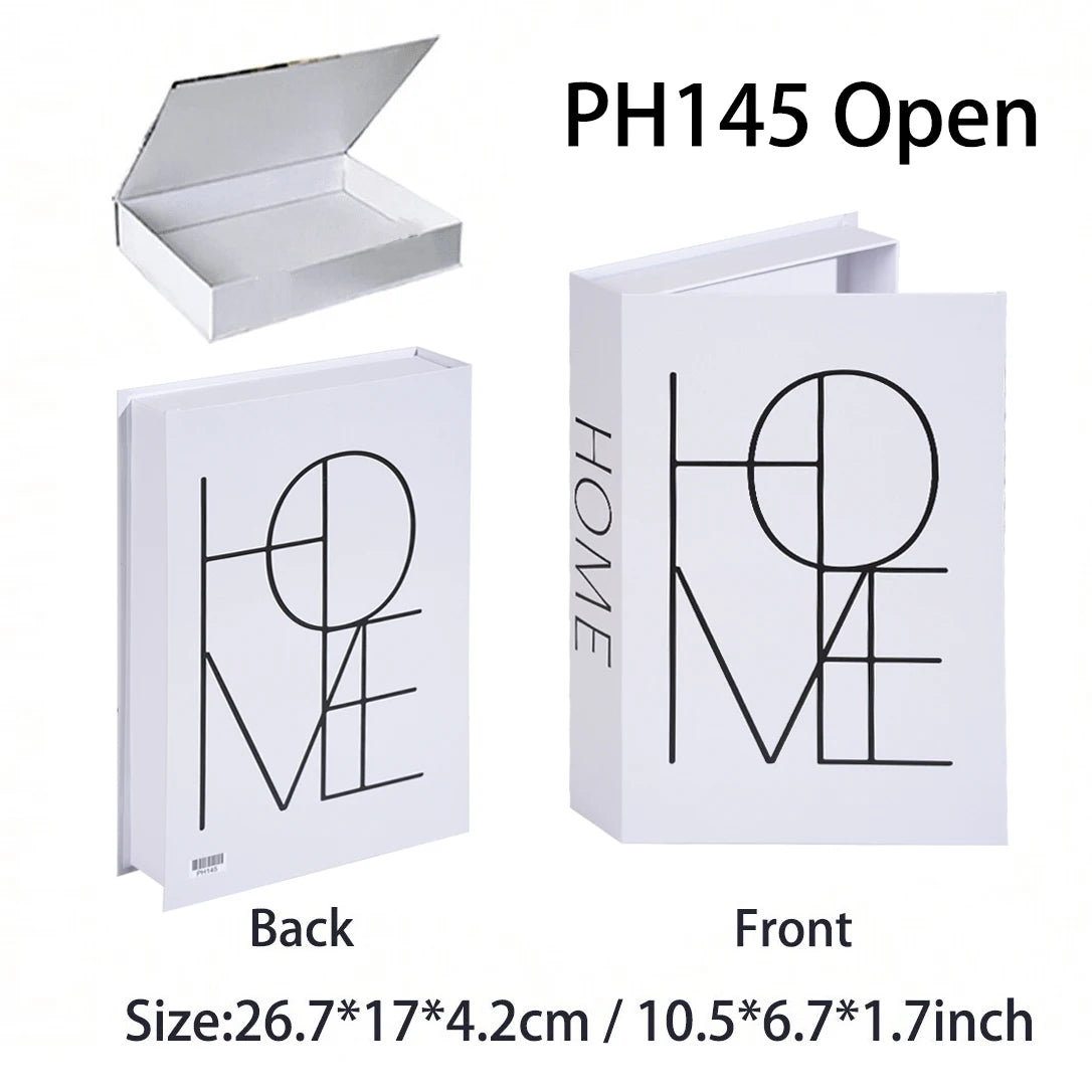 Luxury Fake Books Home Decoration Accessories for Living Room Fashion Fake Book Storage Box Simple Nordic Coffee Table Books