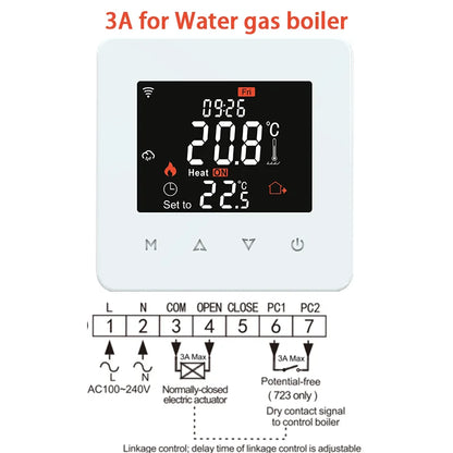 Tuya WiFi Smart Thermostat for Electric Floor Heating Water/Gas Boiler Temperature Remote Controller Google Home, Alexa, Yandex