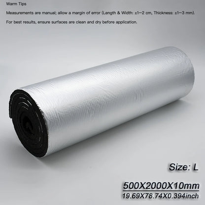 10mm Car Soundproofing Heat Insulation Cotton Roll Heatproof Soundproof Noise Reduction for RV Foam Floor Roof Pipe Insulation