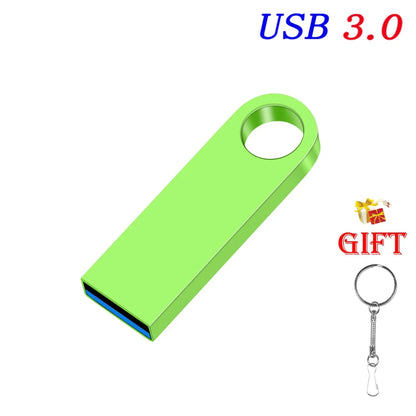 USB 3.0 Flash Drive Mini Metal Pen Dirve Memory Stick Storage Device Cle USB Stick Pendrive USB3.0 128GB 64GB 32GB 16GB 8GB 4GB