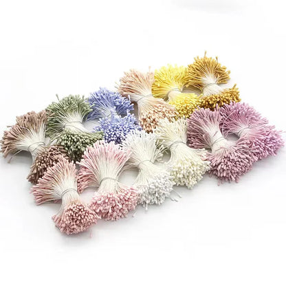 400/800pcs Flowers Stamen 55mm DIY Artificial Flowers Wreath For Wedding Party Home Decor Flower Core Stamen Flower Accessories