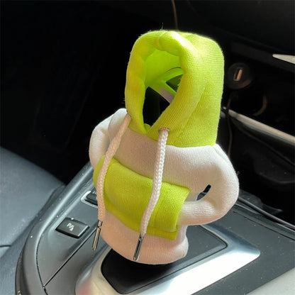 Gear Shift Hoodie, Gear Shift Cover, Universal Car Shift Knob Hoodie, Mini Hoodie for Car, Automotive Interior Cute Gadgets