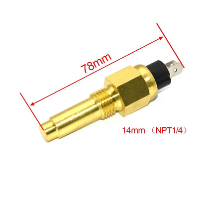 14MM 16MM 17MM 21MM Water Temperature Sensor 1/4NPT 3/8NPT 1/2NPT Vdo Temperature Sensor Vdo Meter for Car Auto Truck Boat