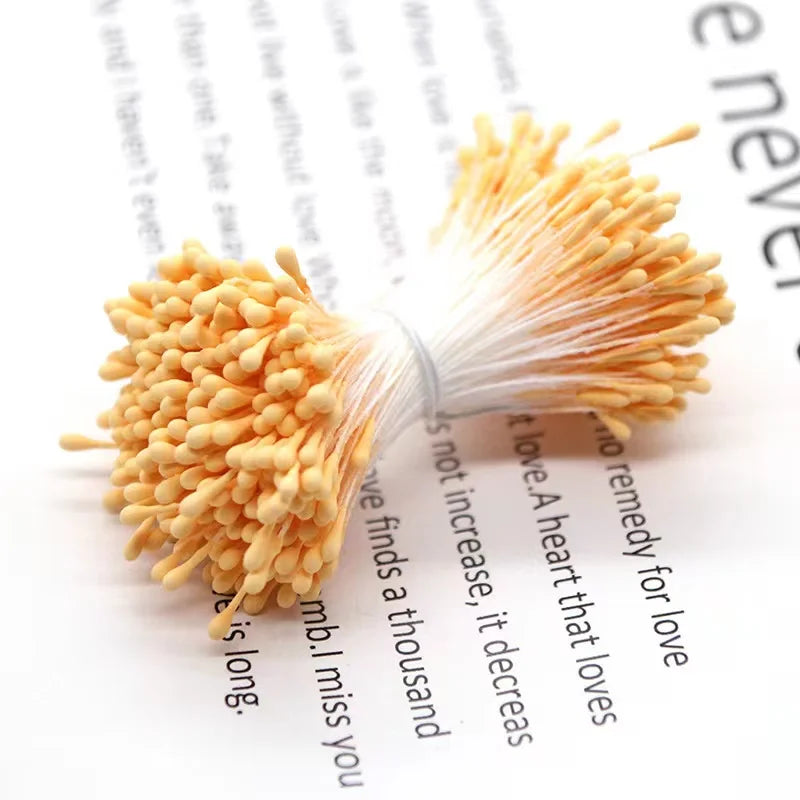 400/800pcs Flowers Stamen 55mm DIY Artificial Flowers Wreath For Wedding Party Home Decor Flower Core Stamen Flower Accessories