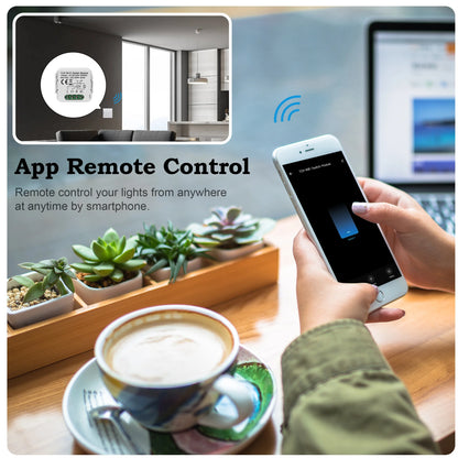 GIRIER Wifi Smart Switch Module Smart Life App Remote Control DIY Smart Light Switches 16A Works with Alice Google Home Alexa