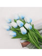 A Set of 6 Artificial Tulips, Suitable for Home Decoration, Anniversary Desktop Flower Decoration, Realistic Fake Tulip Flowers