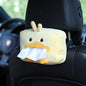 Cartoon Car Tissue Box Cute Plush Animals Napkin Paper Holder Portable Auto Armrest Box Tissue Paper Storage Case Car Decoration