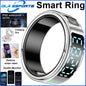 2026 Smart Ring Men Women LED Display Screen Heart Rate Blood Oxygen Monitor 5ATM Waterproof Multi Sports Mode Gifts For Android