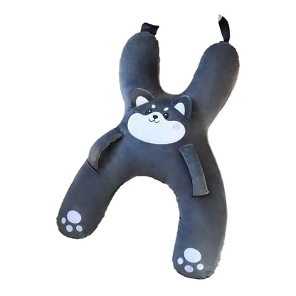 Car Neck Pillow with Seat Belt Safety Sleep Kids Aid Prevent Leaning Headrest Back Seat Sleeping Comfort Long Distance Travel