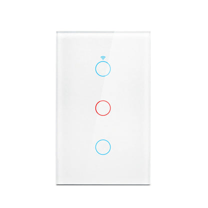Tuya Smart Switches US Neutral Wire/No Neutral Wire Required 1/2/3/4 Gang Light WiFi Touch Switch Work with Alexa Google Home
