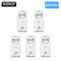 KERUI 433Mhz Leakage Alarm Water Detector Drip Alert with 90db Loud Home Security  Overflow Sensor for Kitchen Bathroom