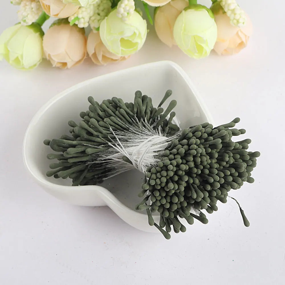 400/800pcs Flowers Stamen 55mm DIY Artificial Flowers Wreath For Wedding Party Home Decor Flower Core Stamen Flower Accessories