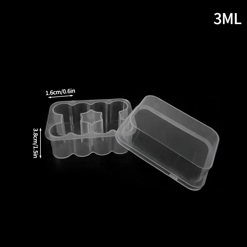 3ML Vial Storage Case Peptide Vial Case Clear Microtube Storage Box Foldable Freezer Tube Box Home Supplies Peptide Case
