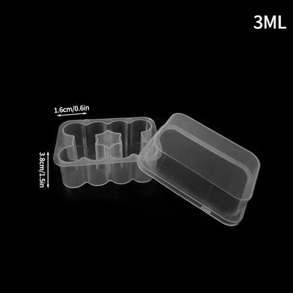 3ML Vial Storage Case Peptide Vial Case Clear Microtube Storage Box Foldable Freezer Tube Box Home Supplies Peptide Case