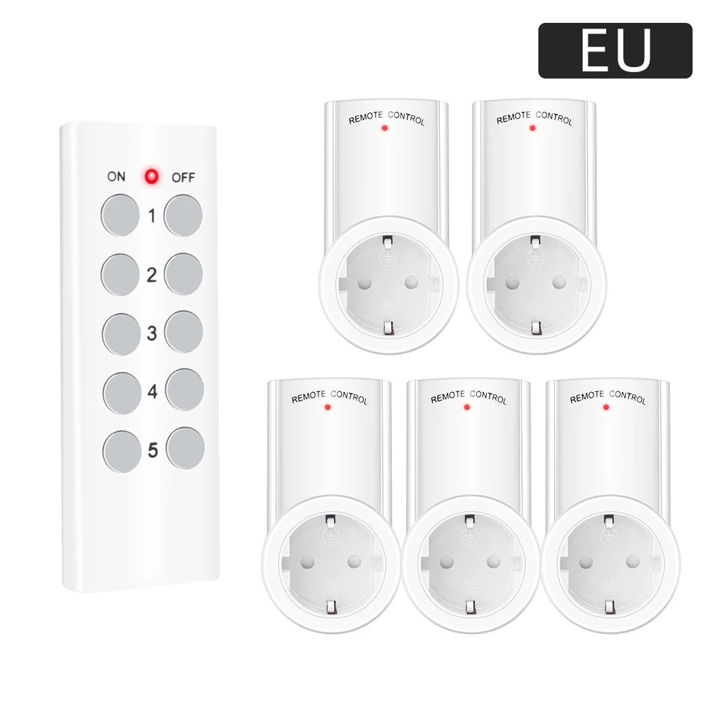 Smart Socket RF 433mhz Wireless Remote Control Outlet Adaptor Wall Electrical Switch Home Lamp For Smart Home EU UK US FR Plug
