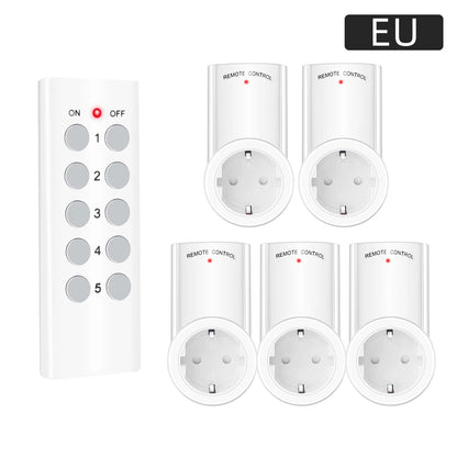 Smart Socket RF 433mhz Wireless Remote Control Outlet Adaptor Wall Electrical Switch Home Lamp For Smart Home EU UK US FR Plug