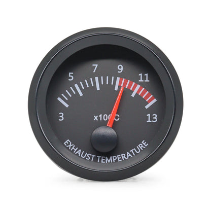 52MM Gauge 12V Water Temp Oil Temp Gauge Oil Press Fuel Volts Gauge Air Fuel Ratio Boost Exhaust Temp Meter Black Face Gauge