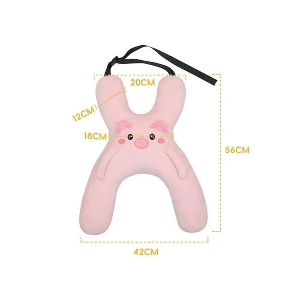 Car Neck Pillow with Seat Belt Safety Sleep Kids Aid Prevent Leaning Headrest Back Seat Sleeping Comfort Long Distance Travel