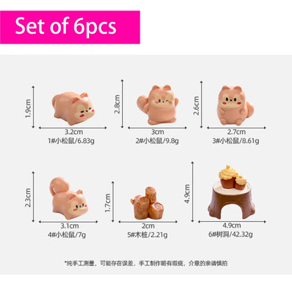 Miniatures Cute Ornament Model Home Car Decoration  Figurines Crafts Toys Resin Mini Landscape Home Accessories Supplies Gifts
