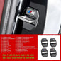 4PCS Car Door Lock Cover Carbon Fibre Stikcer Case Car Accessories For BMW E46 E90 E60 F10 E39 F30 E36 F20 E87 E90 E70 E91 E30